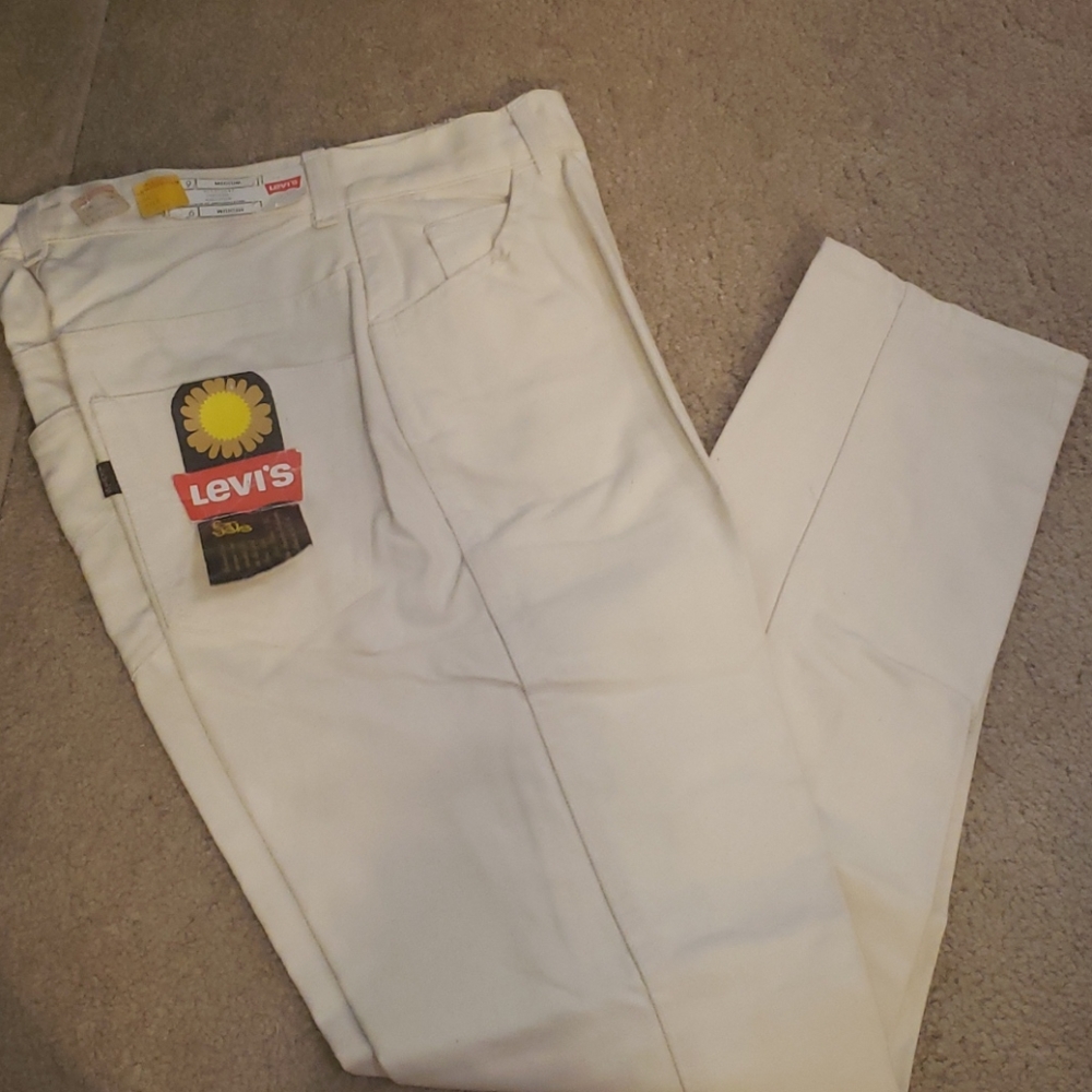 Vintage Levi's For gals Ivory denim big E Sanforiz